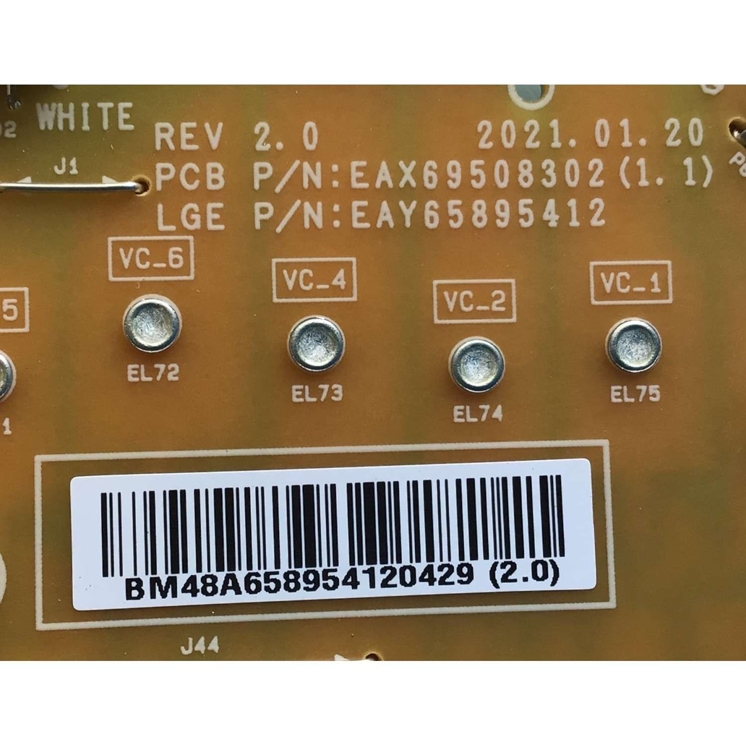 FUENTE DE PODER ORIGINAL PARA TV LG / NUMERO DE PARTE EAY65895412 / EAX69508302 / LGP55-21UL6 / PANEL SEL550W0(LD0-B00) / MODELO 55NANO80UPA / 55NANO85APA / 55QNED80UQA - Imagen 2